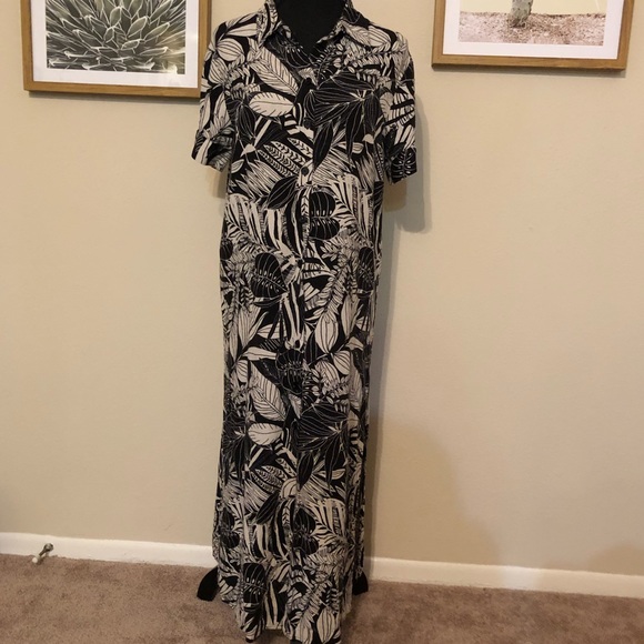 Zara Graphic Leaf Print Shirtdress - Picture 2 of 6